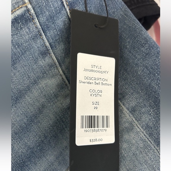 New Veronica Beard High Rise Sheridan Bell Bottoms  Jeans Denim Keystone 29 - Picture 8 of 11